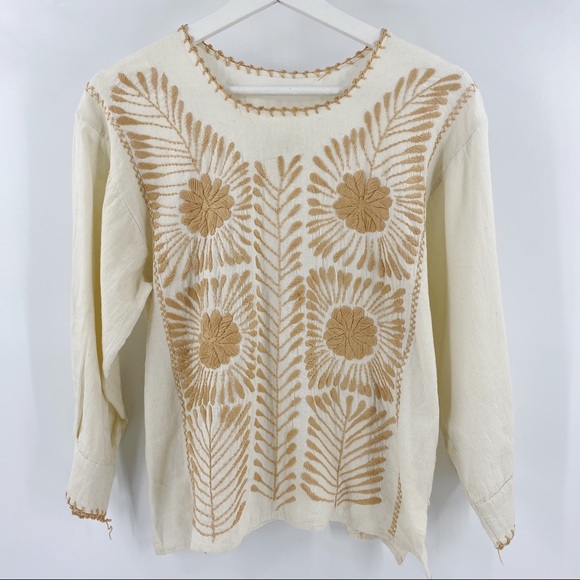 Boho embroidered blouse unbranded hand made